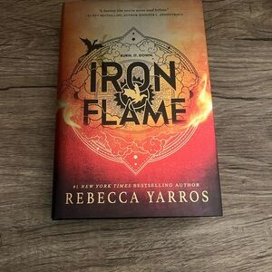 Iron Flame by - Black and Orange Coffee Table Book
